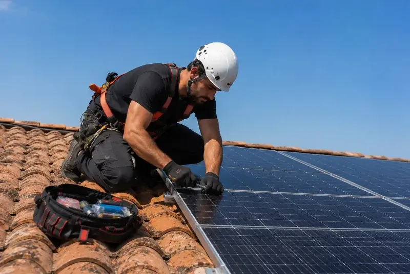 Maintenance et monitoring de panneaux solaires à Juscorps