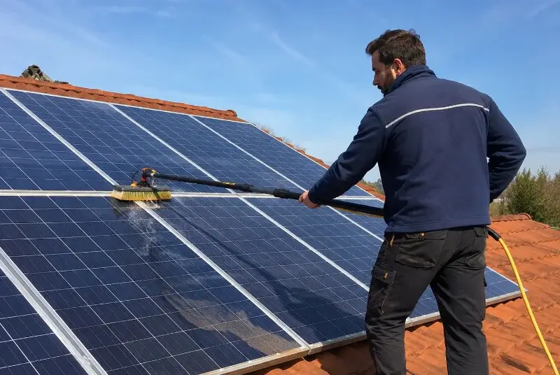 Nettoyage et entretien de panneaux solaires à Juscorps